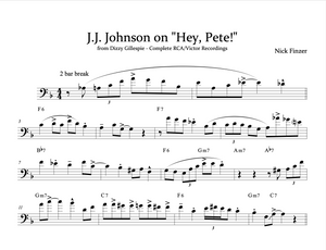 5 Soloing Tools on the Blues - JJ Johnson Jazz Trombone Transcription PDF