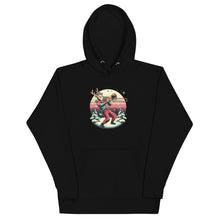 Load image into Gallery viewer, Christmas Holiday Trombone Reindeer Unisex Hoodie