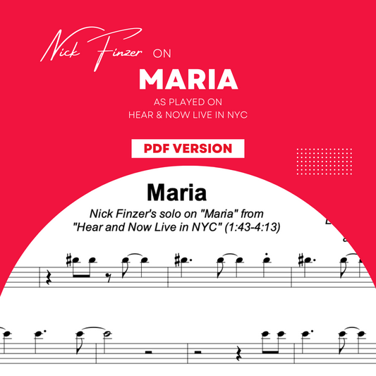 Maria Nick Finzer Solo PDF Transcription